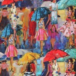 Digitale Print Bamboe Jersey - Franse Couture Dames