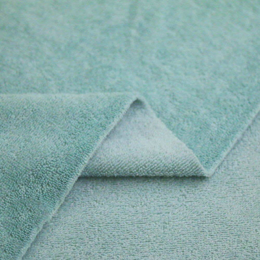Tissu Eponge De Bambou (Double Face) Mer Vert Tissu Eponge De Bambou (Double Face) Mer Vert