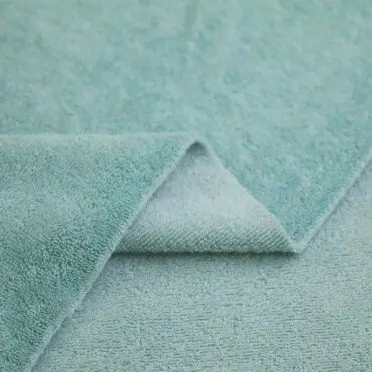 Bamboe Velvet Badstof Zeegroen Bamboe Velvet Badstof Zeegroen - (Badstof Katoen )