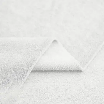Bamboe Velvet Badstof Wit Bamboe Velvet Badstof Wit