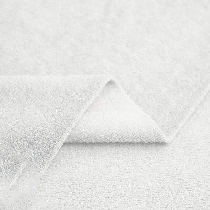 Tessuto Spugna Di Bambù (Doppio Tocco) Bianco - (Tessuto Spugna Di Cotone)