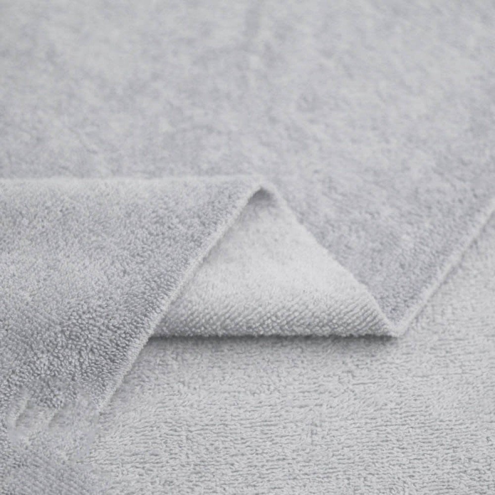 Tissu Eponge De Bambou (Double Face) Gris Argenté Tissu Eponge De Bambou (Double Face) Gris Argenté