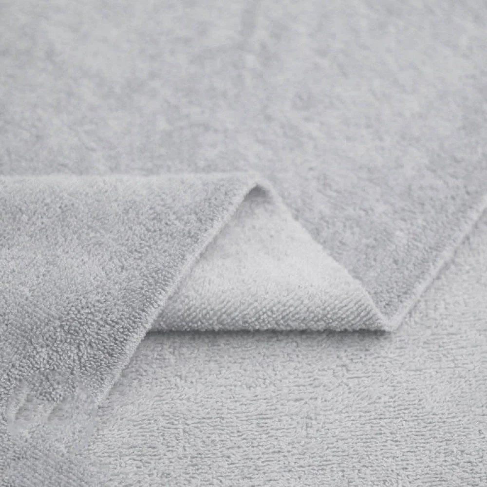 Double Touch Bamboo Terry Fabric Silver Grey Double Touch Bamboo Terry Fabric Silver Grey