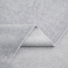 Double Touch Bamboo Terry Fabric Silver Grey