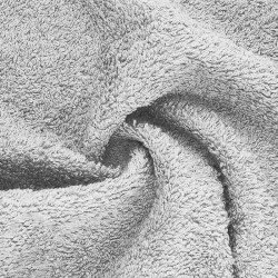 Tissu Éponge Bambou Gris Argenté