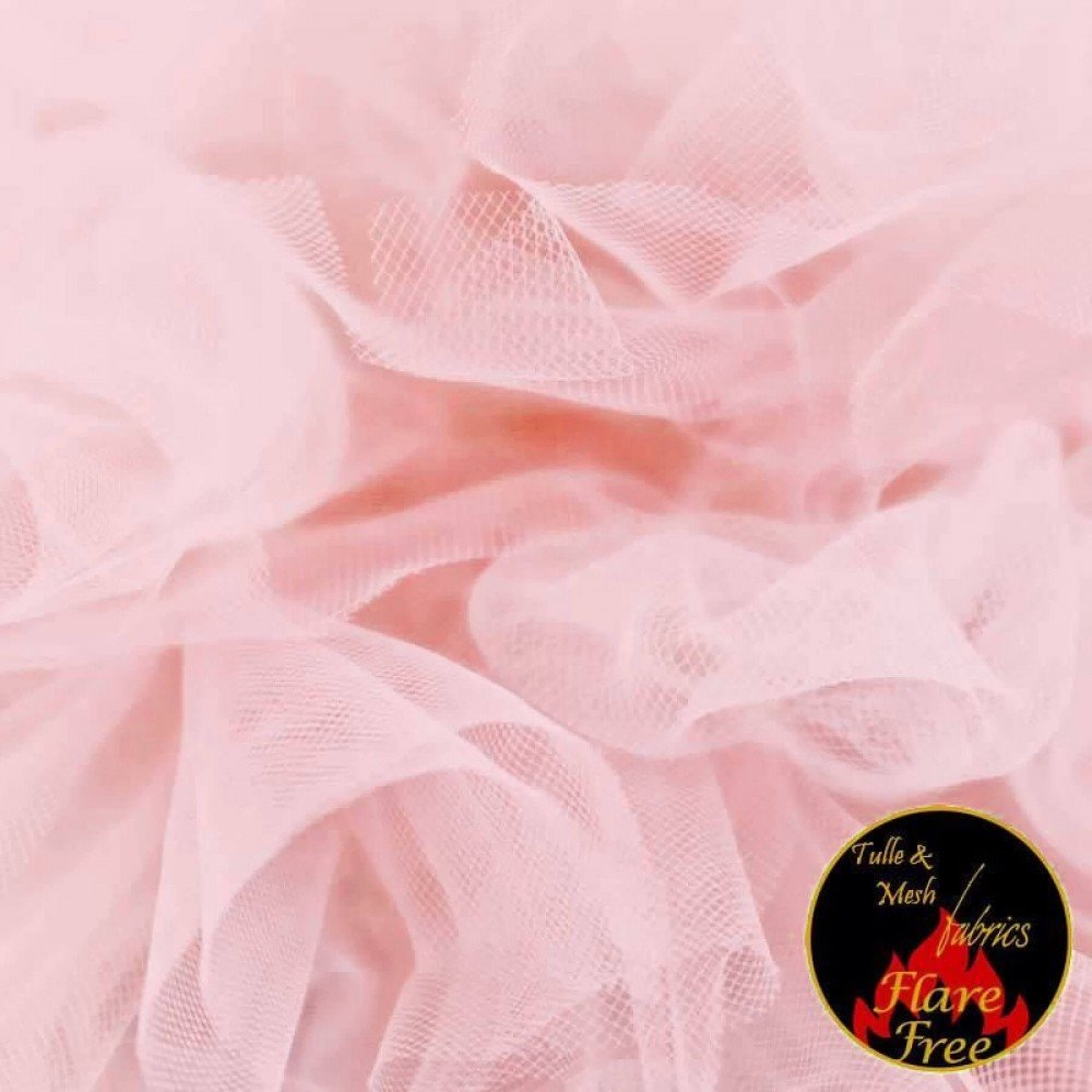Bruidstule Stof Nude Roze 300CM Breed Bruidstule Stof Nude Roze 300CM Breed