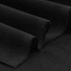 Tissu De Manteau Stretch (Flanelle Brossée) Noir