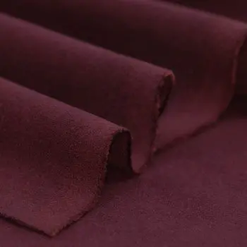Tkaniny Na Płaszcze Elastyczny (Flanela Szczotkowana) Bordo