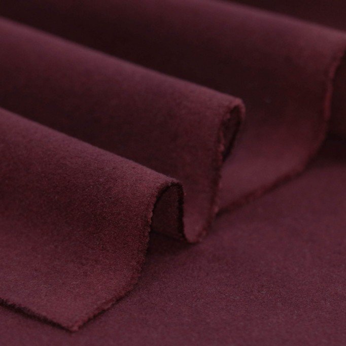 Stretch Mantelstof (Flanel Brush) Purper - (Modestoffen)