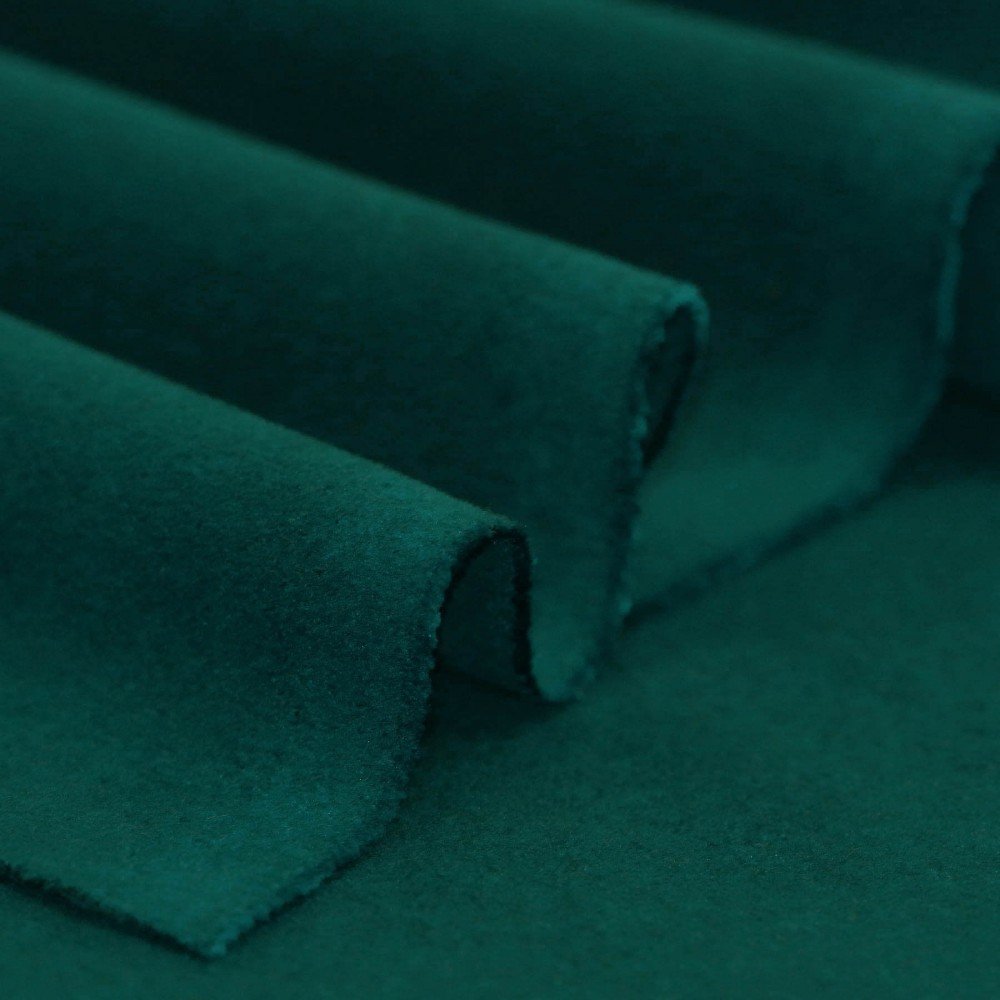 Tessuto Cappotto Stretch (Flanella Spazzolata) Verde Scuro Tessuto Cappotto Stretch (Flanella Spazzolata) Verde Scuro