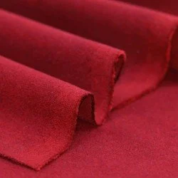 Stretch Coat Fabric (Flannel Brush) Dark Red