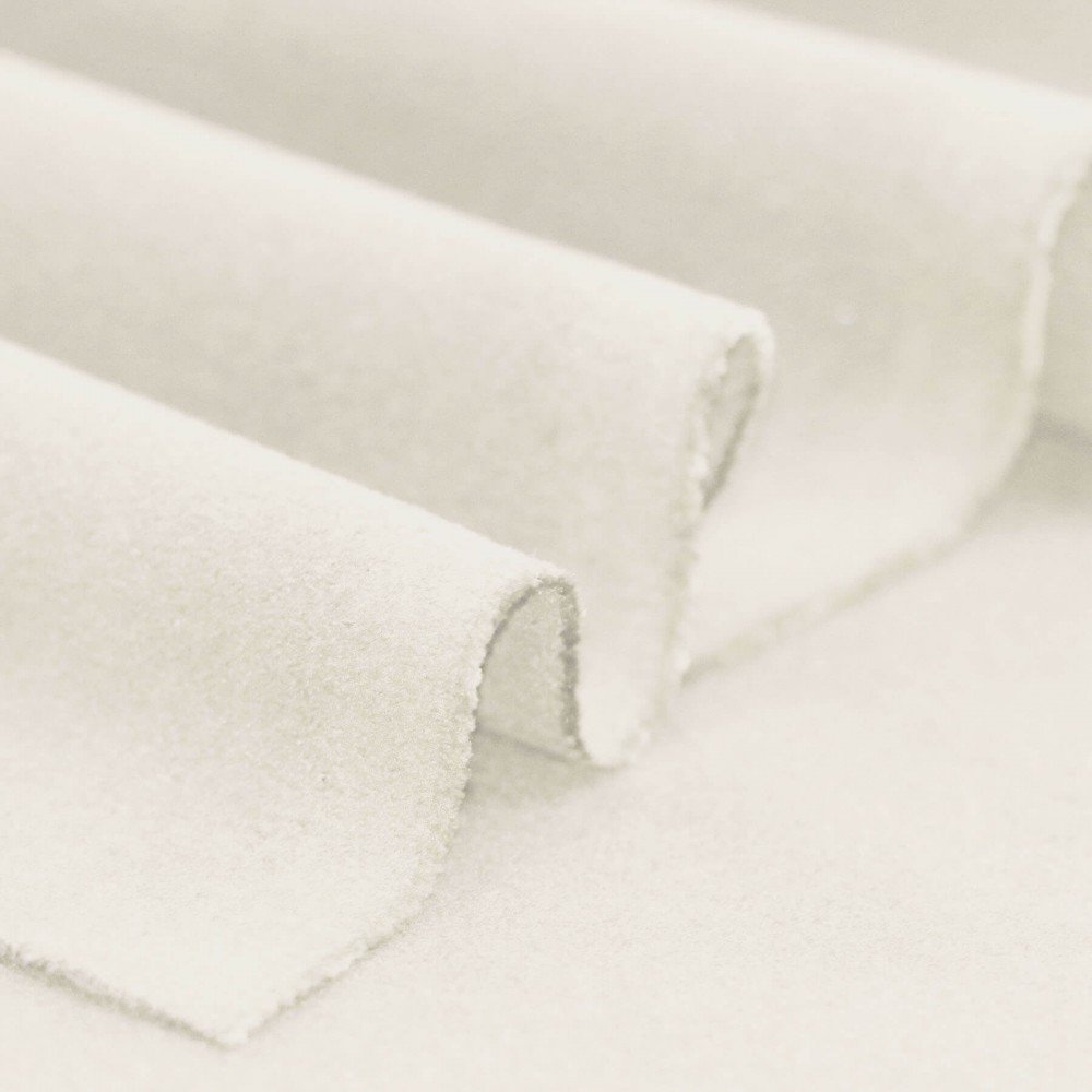 Stretch Coat Fabric (Flannel Brush) Ecru Stretch Coat Fabric (Flannel Brush) Ecru