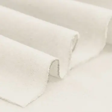 Stretch Mantelstoff (Flanell Angeraut) Ecru | Rijs Textiles Stretch Mantelstoff (Flanell Angeraut) Ecru - (Modestoffe)