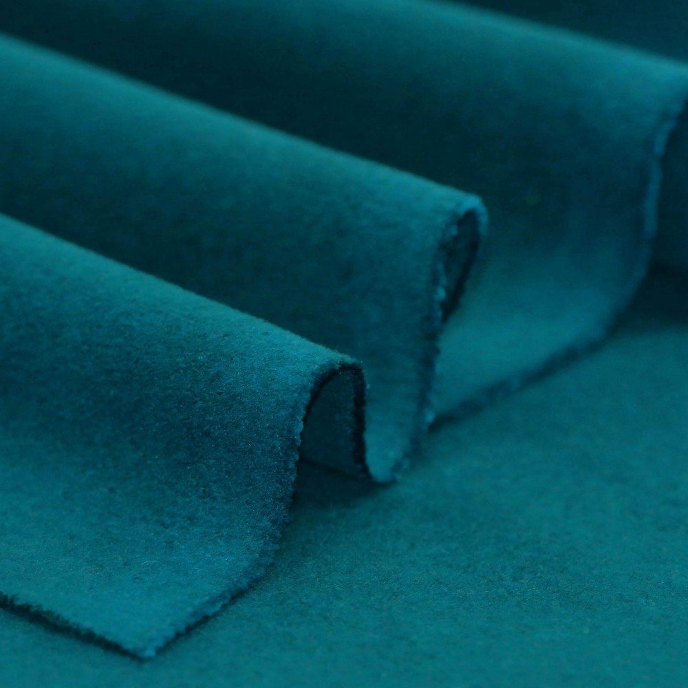 Stretch Coat Fabric (Flannel Brush) Petrol Stretch Coat Fabric (Flannel Brush) Petrol