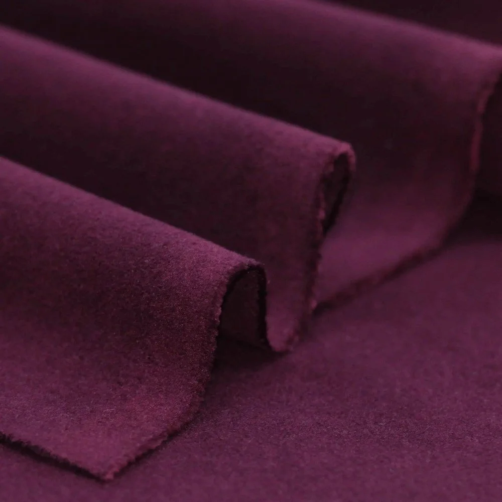 Tkaniny Na Płaszcze Elastyczny (Flanela Szczotkowana) Purpurowy Tkaniny Na Płaszcze Elastyczny (Flanela Szczotkowana) Purpurowy Modne Tkaniny