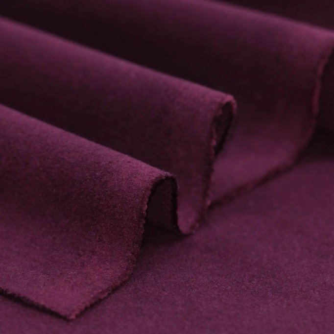 Stretch Coat Fabric (Flannel Brush) Purper - (Fashion Fabrics)
