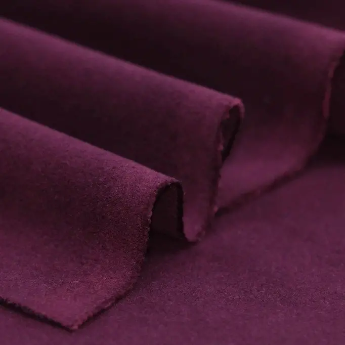Tessuto Cappotto Stretch (Flanella Spazzolata) Purper - (Tessuti Moda)