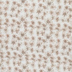 Double Gauze Fabric Digital Print - Beige Water Lily