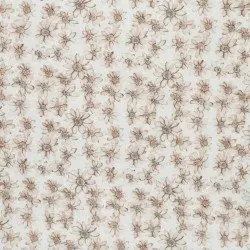 Double Gauze Fabric Digital Print - Beige Water Lily Double Gauze Fabric Digital Print - Beige Water Lily