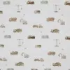 Double Gauze Fabric Digital Print - Construction Vehicles