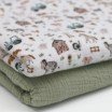Tessuto Doppia Garza Stampa Digitale - Vita Di Campagna - (Tessuti Bambini)