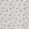 Tessuto Doppia Garza Stampa Digitale - Bouquet Di Fiori Arancio Blu - (Tessuti Bambini)