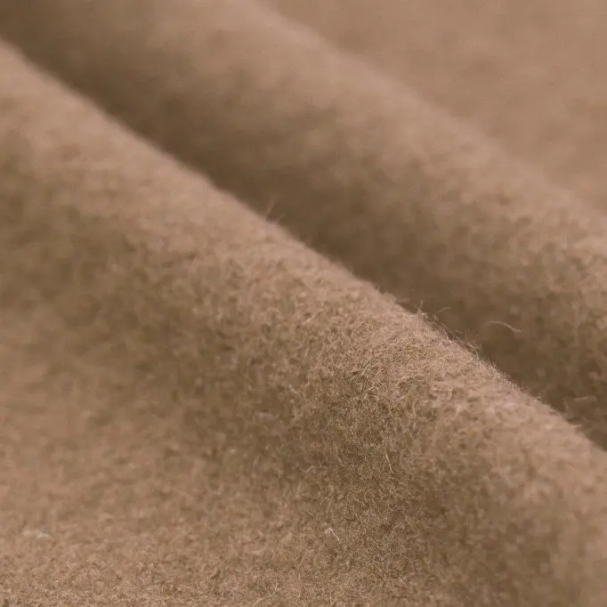 Fulled Loden Wool Fabric Camel - (Boiled Wool Fabric)