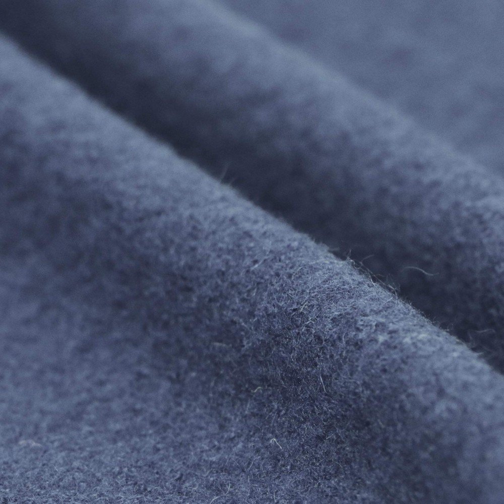Fulled Loden Wool Fabric Dark Jeans