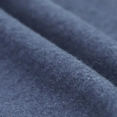 Tissu Lainage Foulé Jeans Foncé - (Tissu Laine Bouillie)