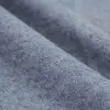 Uld Walkloden Stof Melange Jeans Blå
