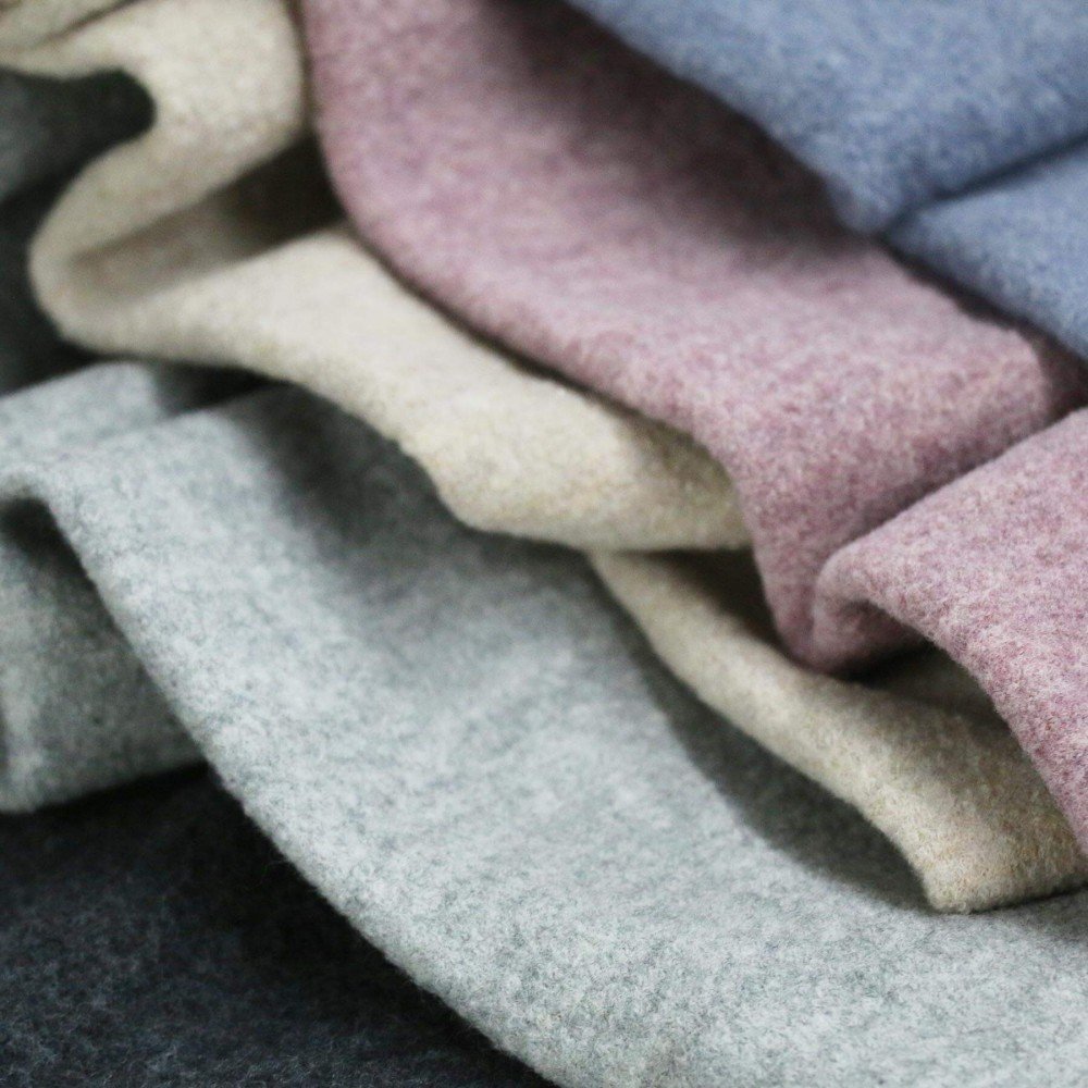 Fulled Loden Wool Fabric Taupe Fulled Loden Wool Fabric Taupe - (Boiled Wool Fabric)