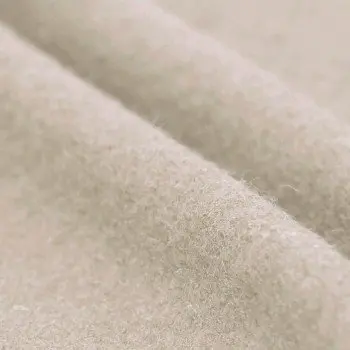 Tessuto Loden Follato Di Lana Naturel Tessuto Loden Follato Di Lana Naturel