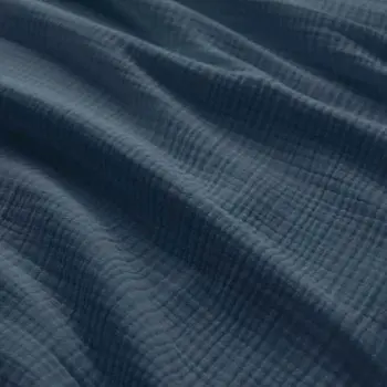 Tessuto Garza Di Cotone Pesante (Triple Layer) Jeans Scuro Tessuto Garza Di Cotone Pesante (Triple Layer) Jeans Scuro