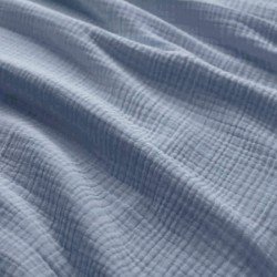 Tissu Gaze De Coton Épais (Triple Layer) Jeans Clair