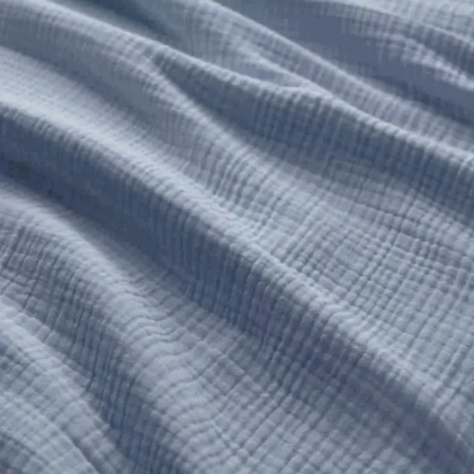 Kraftig (Triple Layer) Musselin Stof Lys Jeans - (Dekorationsstoffer)