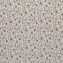 Jersey Cotton Fabric Digital Print - Beige Romantic Flower