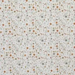 Jersey Di Cotone Stampa Digitale - Collage Di Fiori Beige Jersey Di Cotone Stampa Digitale - Collage Di Fiori Beige