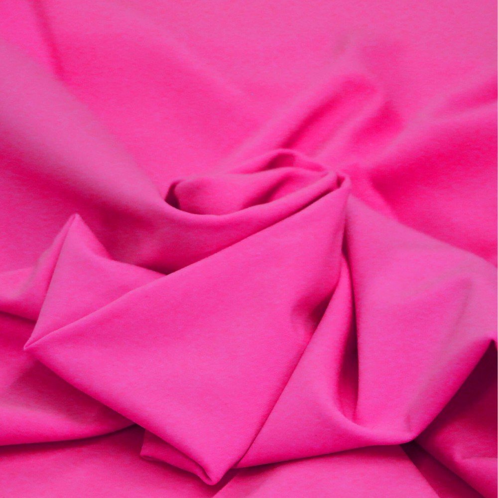 Lycra Stof (Mat) Fluor Roze