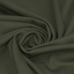 Tissu Punta Di Milano Jersey Armée Verte