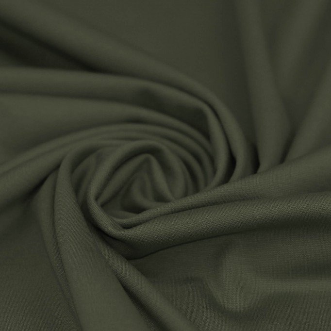 Punta Di Milano Jersey Army Green  - (Jersey Fabrics)