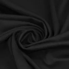 Tissu Punta Di Milano Jersey Noir