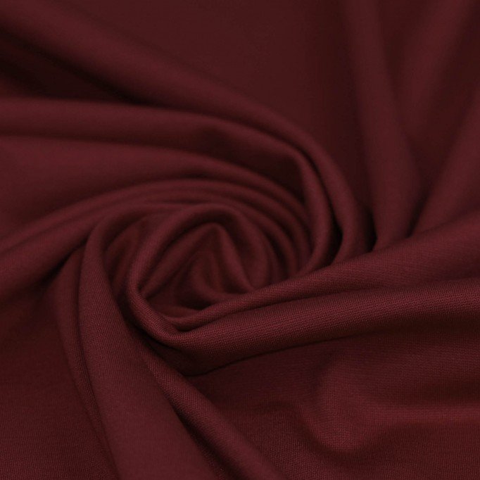 Punta Di Milano Jersey Bordeaux - (Jersey Fabrics)