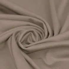 Tissu Punta Di Milano Jersey Beige Foncé