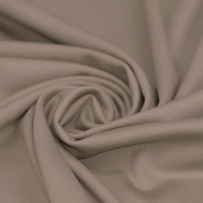 Punta Di Milano Jersey Dark Beige - (Jersey Fabrics)