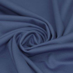 Tissu Punta Di Milano Jersey Jeans Foncé