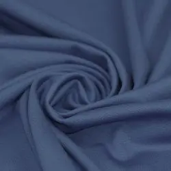 Tessuto Punta Di Milano Jersey Jeans Scuro Tessuto Punta Di Milano Jersey Jeans Scuro