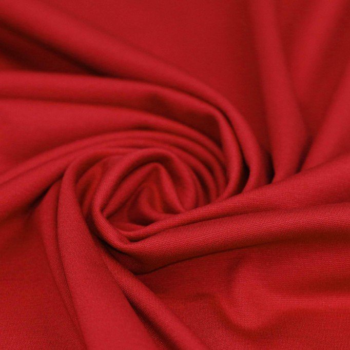 Punta Di Milano Jerseystoff Dunkelrot - (Jersey Stoffe)