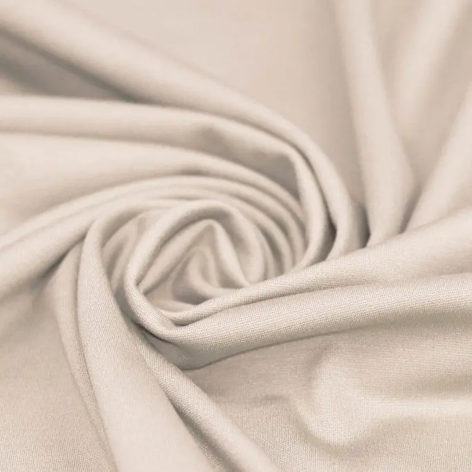 Tessuto Punta Di Milano Jersey Beige Chiaro - (Jersey Tessuti)