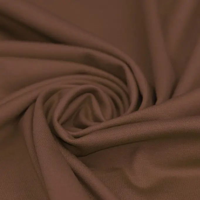 Tissu Punta Di Milano Jersey Brun Clair  - (Tissus Jersey)
