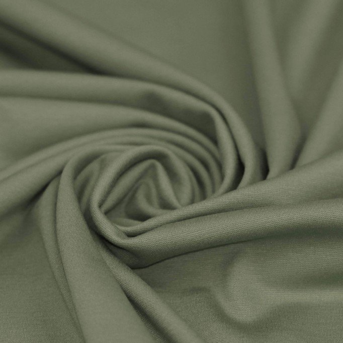 Punta Di Milano Jerseystoff Olive - (Jersey Stoffe)